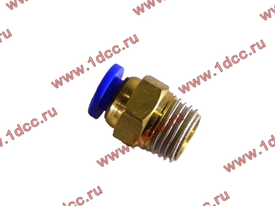 Фитинг (бронза, прямой, П конус 10) d-6 HOWO (ХОВО)  фото 1 Сургут